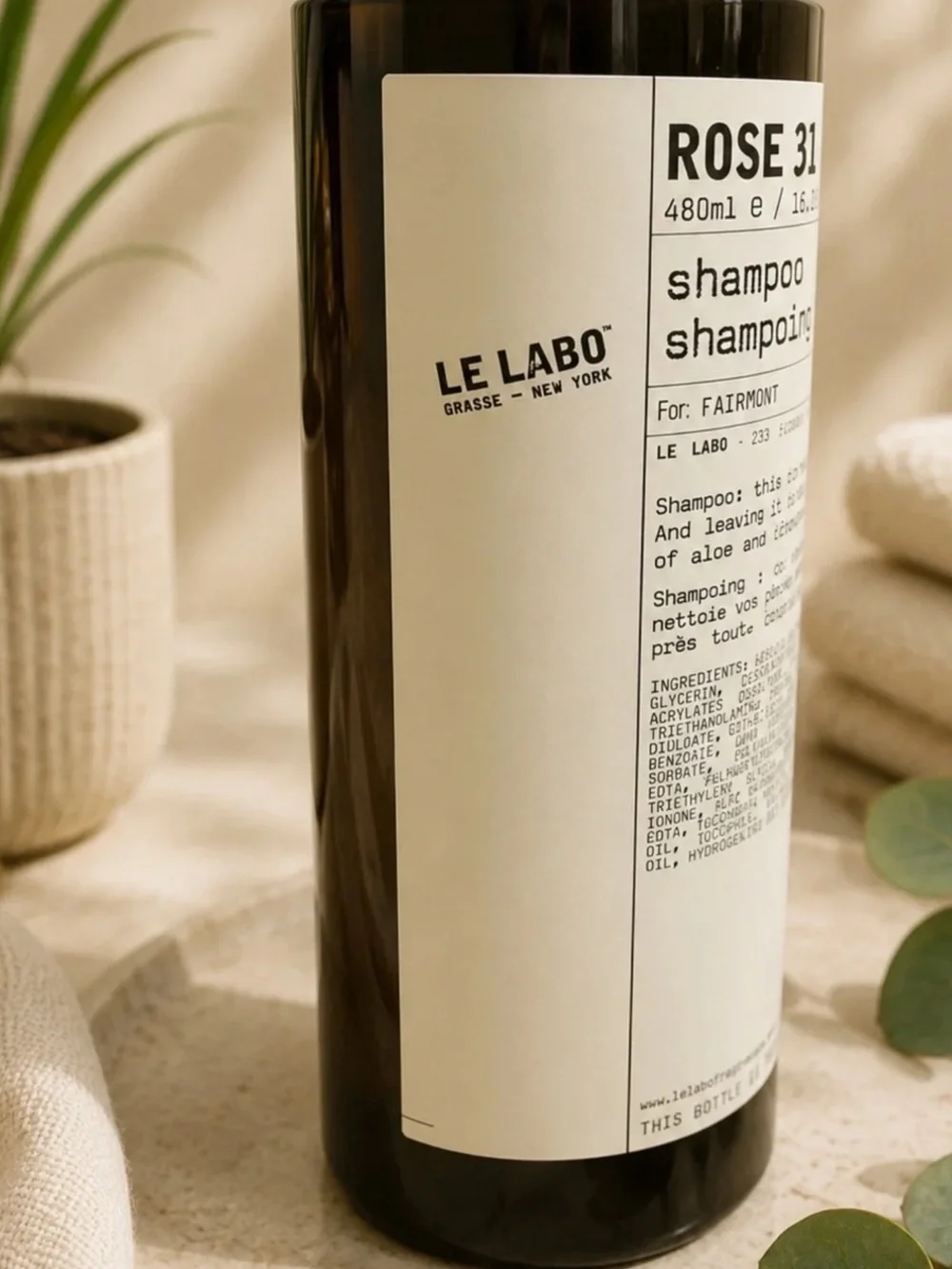 SHAMPOO LE LABO ROSE 31 JUMBO SIZE 16.2 fl.oz
